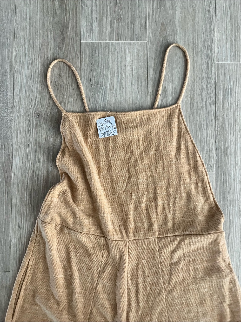 NWT Free People Beach Women’s Monring Stroll Jumpsuit Yellow Brown - Size XL - Picture 3 of 8